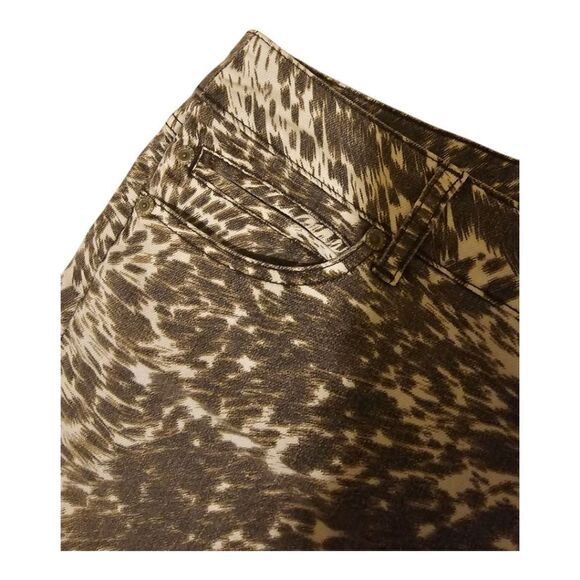 Chico's Brown and Cream Patterned Jeans - Picture 5 of 9